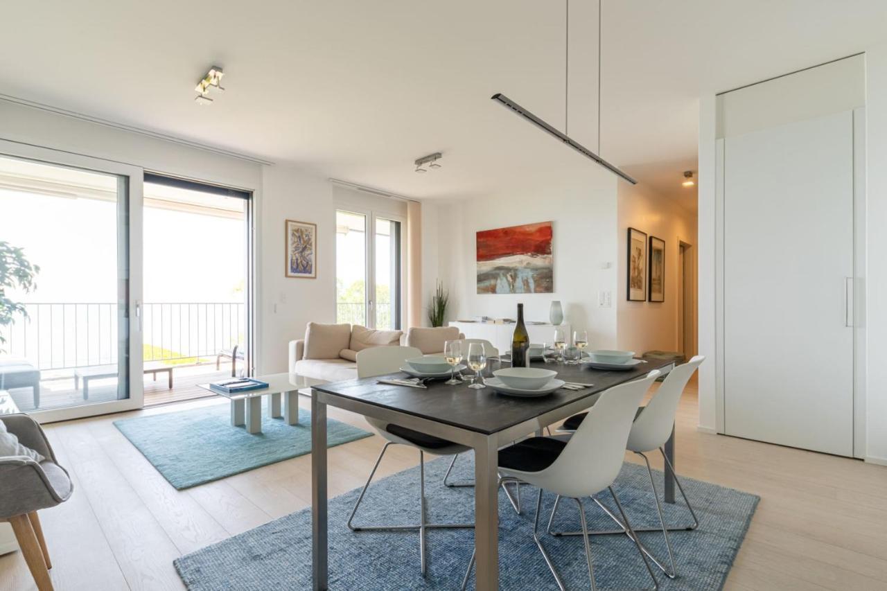 Les Terrasses De Lavaux 1 - Appartement De Luxe Avec Vue Panoramique Et Piscine Puidoux エクステリア 写真