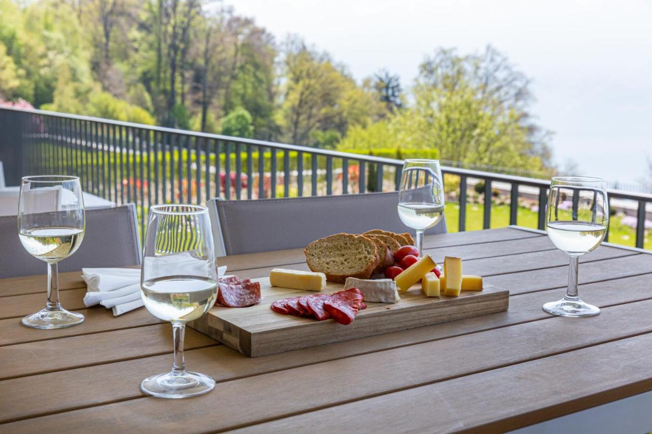 Les Terrasses De Lavaux 1 - Appartement De Luxe Avec Vue Panoramique Et Piscine Puidoux エクステリア 写真