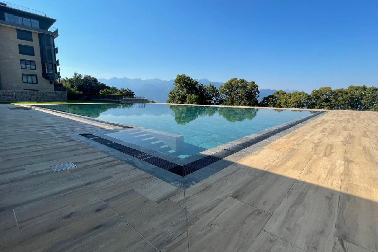 Les Terrasses De Lavaux 1 - Appartement De Luxe Avec Vue Panoramique Et Piscine Puidoux エクステリア 写真